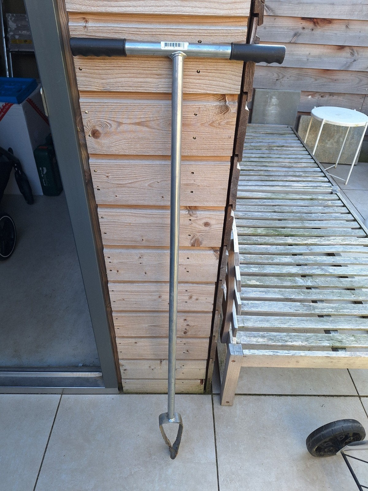 Gebruikte grondboor voor tuin en bouw, Ophalen