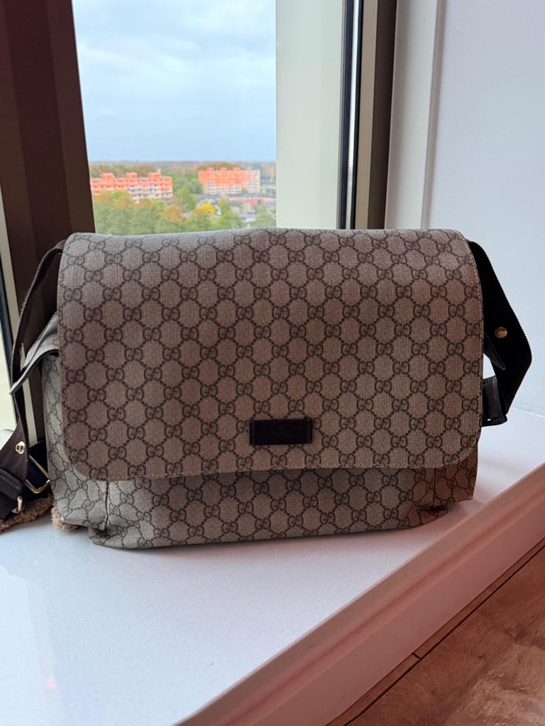 Gucci Luiertas (nieuwstaat), Kinderen en Baby's, Ophalen of Verzenden, Zo goed als nieuw, Schoudertas