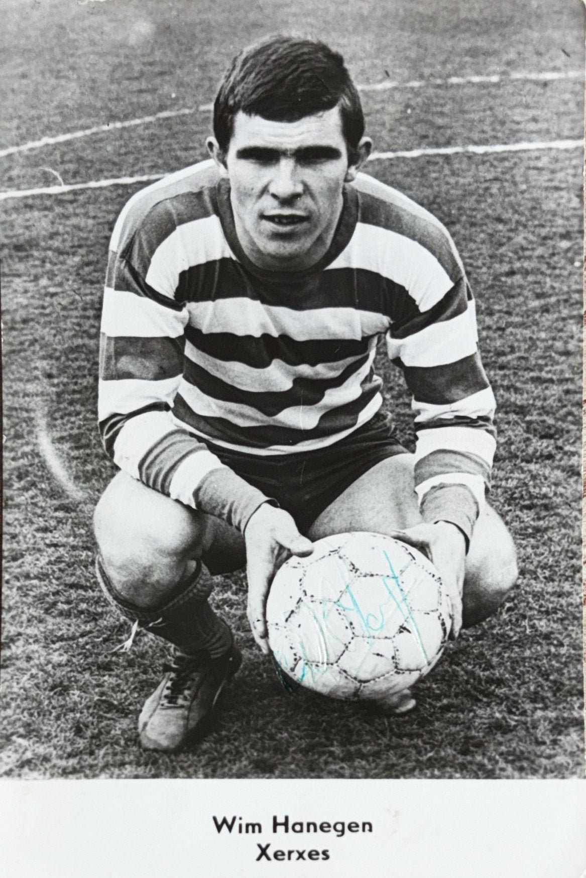 Spelerskaart Wim van Hanegem - Xerxes Rotterdam, Verzamelen, Sportartikelen en Voetbal, Ophalen of Verzenden, Gebruikt, Feyenoord