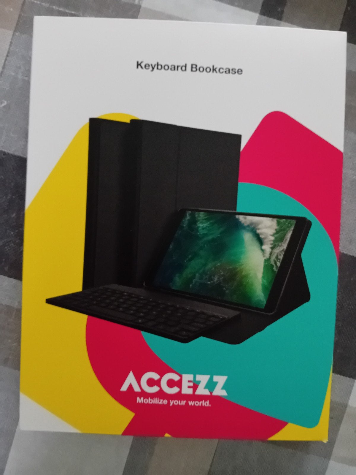 Accezz Bluetooth Keyboard Bookcase voor 10.2 inch iPad, 10 inch, Ipad 7  8 en 9, Accezz, Nieuw
