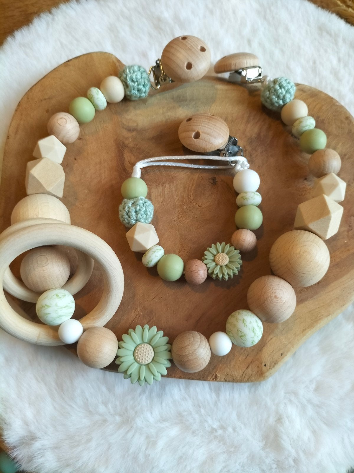 Nieuw, Cadeauset Wagenspanner en speenkoord, Kraamcadeau, Salutys kinder- en kraamcadeaus, Nieuw, Ophalen of Verzenden