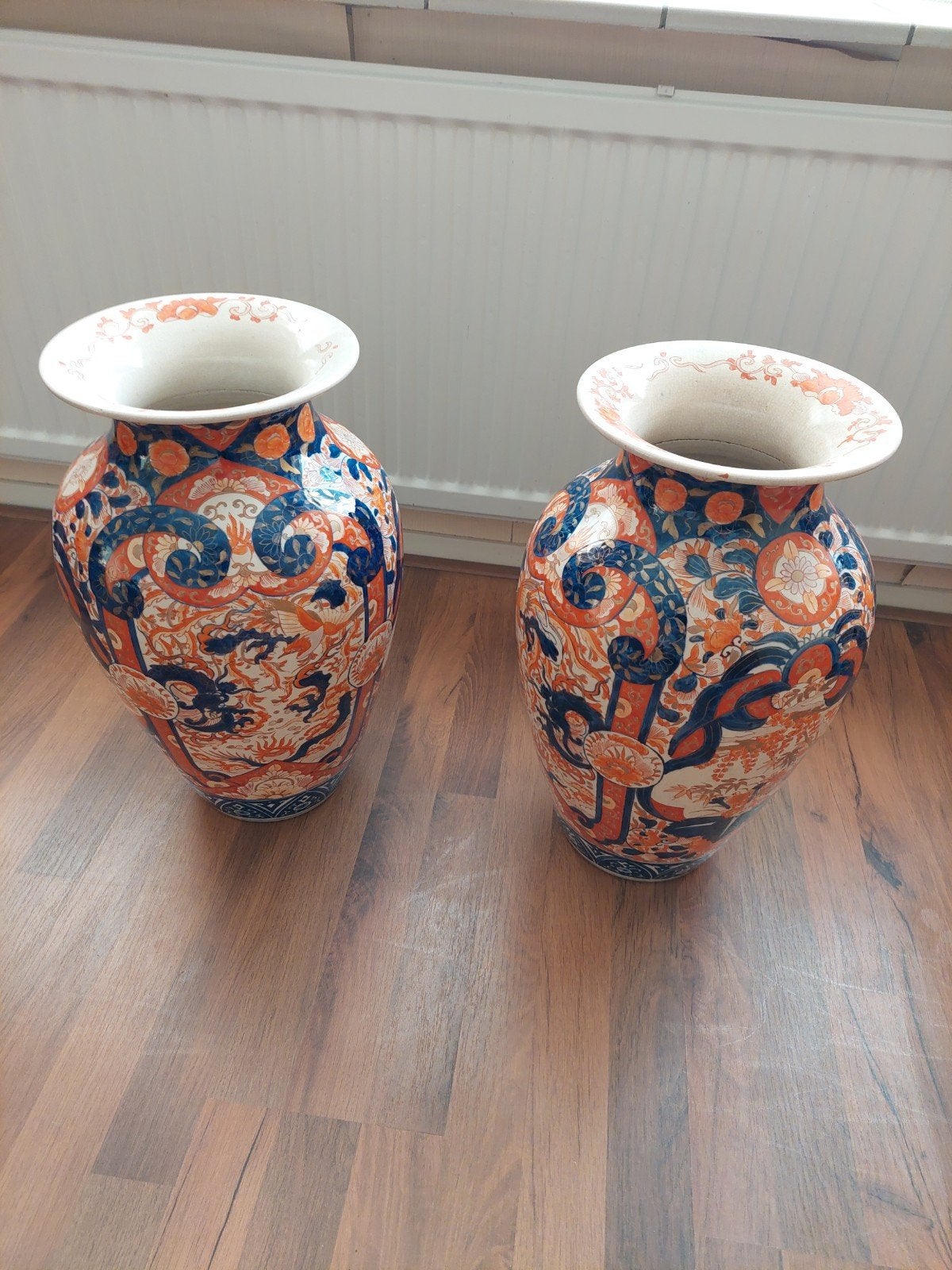Set van 3 Antieke Japanse Imari Vazen - Handgeschilderd, Ophalen