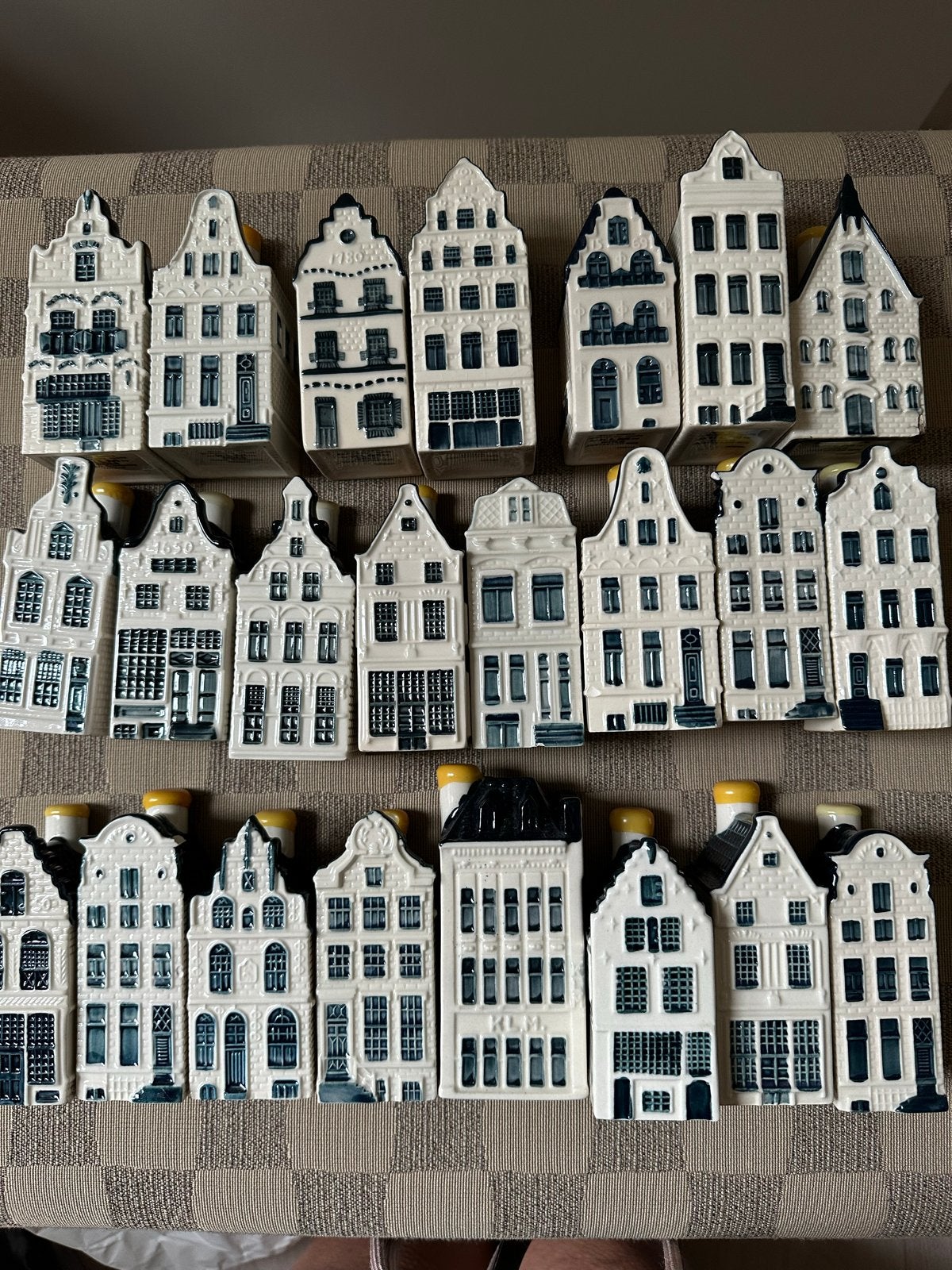 KLM Bols Delfts Blauw Huisjes Collectie (23 stuks), Ophalen of Verzenden, Gebruikt