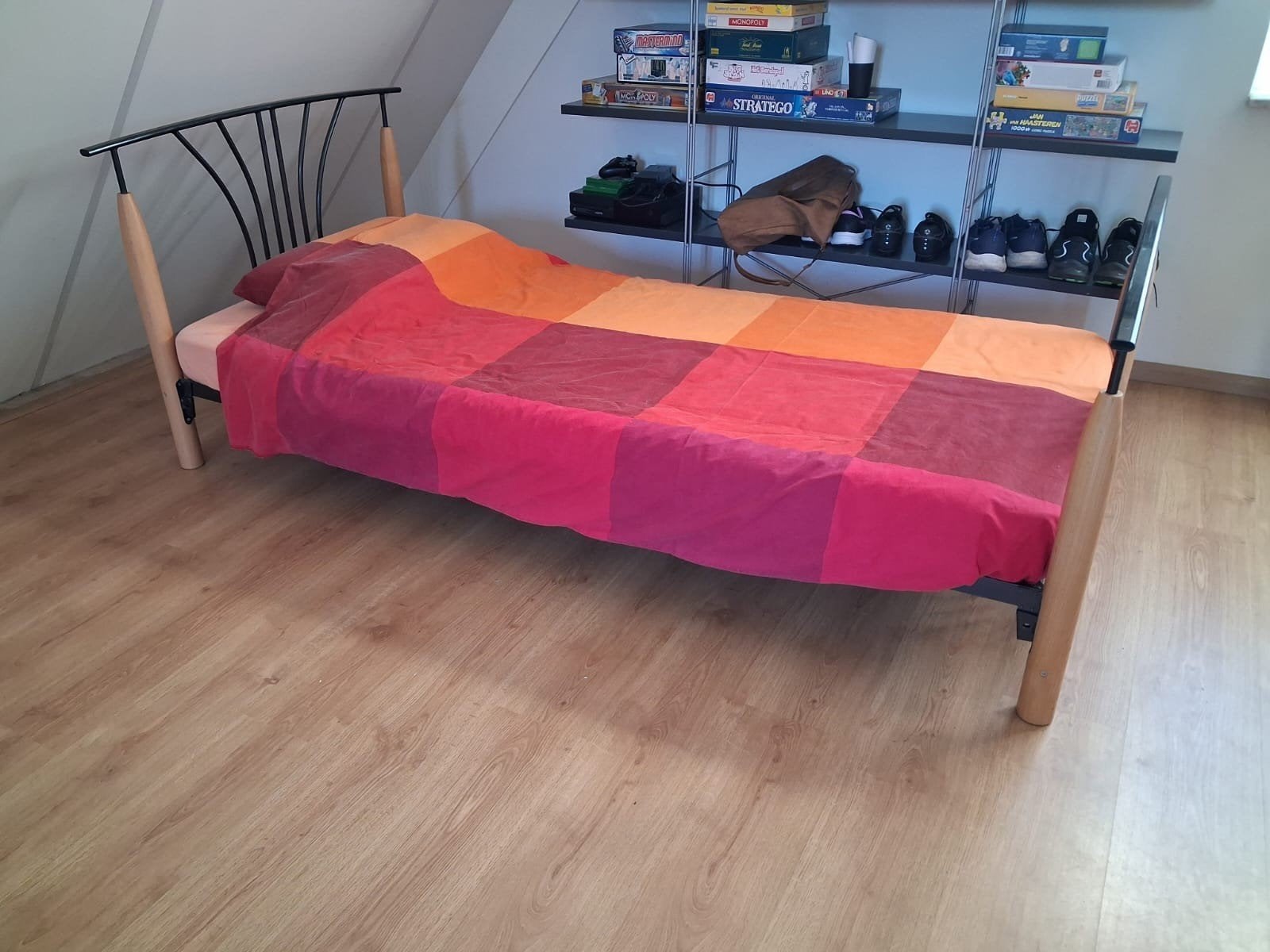 1 persoons meiden bed gratis, Ophalen, Gebruikt, 90 cm, Eenpersoons
