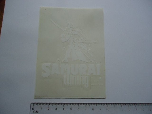 sticker oud SAMURAI Tuning auto car logo retro plastic, Ophalen of Verzenden, Zo goed als nieuw, Bedrijf of Vereniging