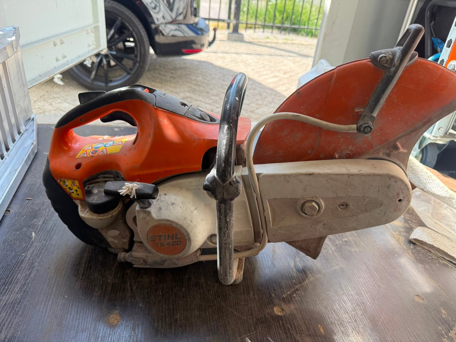 Stihl TS 420 beton doorslijper - zaag, Ophalen, Gebruikt, 70 mm of meer, Overige typen