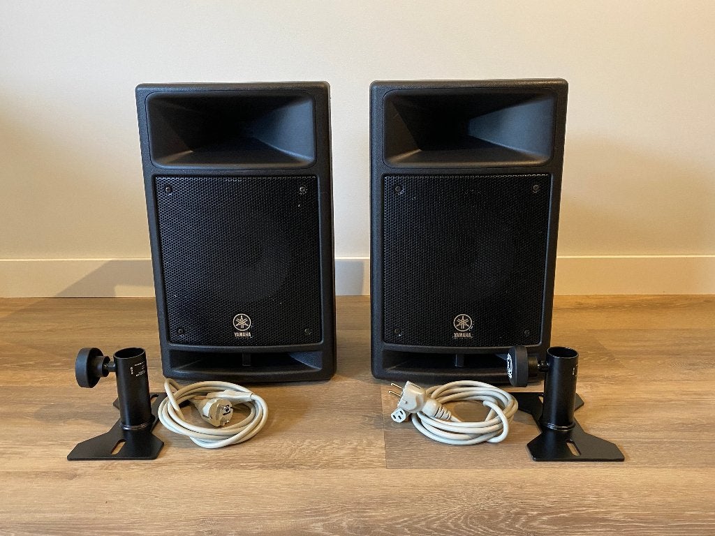 Set Yamaha MSR100 Powered Speakers, Ophalen, Gebruikt, Minder dan 500 watt, P.A.