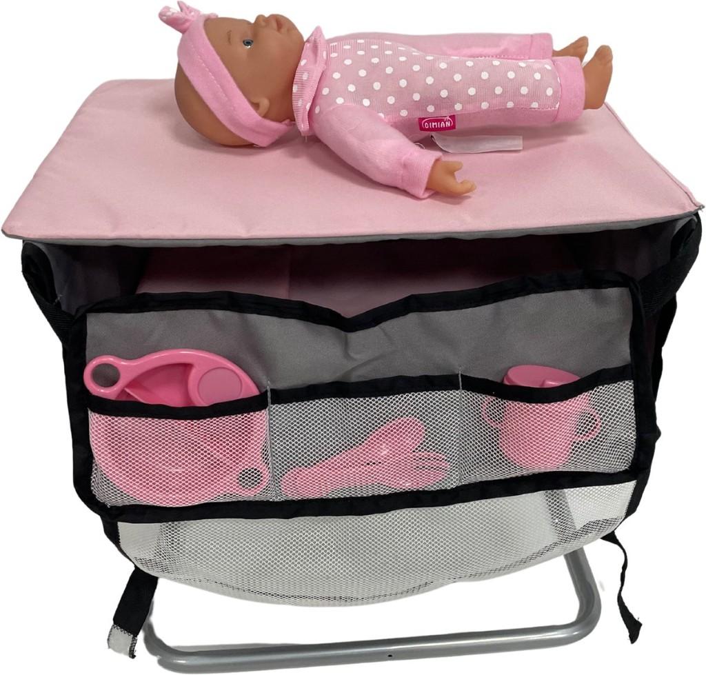 DIMIAN Bambolina verzorgingstafel set pop en accessoires, Ophalen of Verzenden, Nieuw