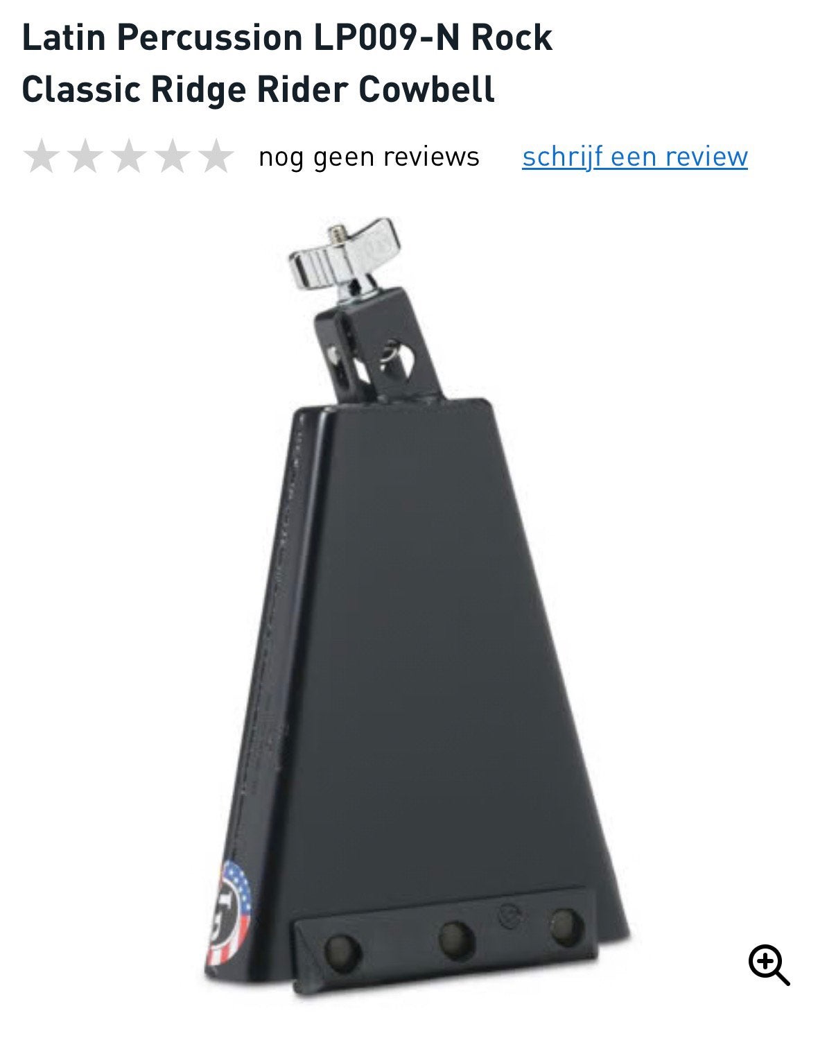 Latin Percussion LP009-N Rock Classic Ridge Rider Cowbell, Muziek en Instrumenten, Ophalen, Nieuw, Overige soorten