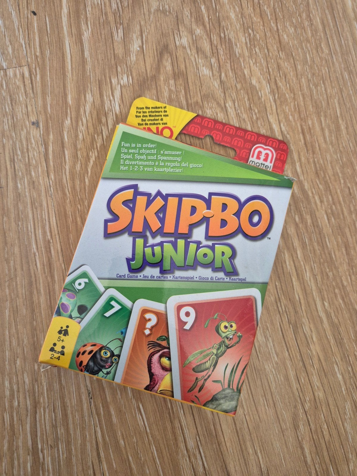 Skip-Bo Junior Kaartspel, Drie of vier spelers, Ophalen of Verzenden, Zo goed als nieuw, Mattel