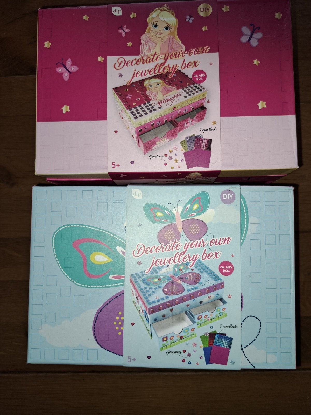 DIY Sieradendoosje om zelf te versieren - Prinses & Vlinde, Kinderen en Baby's, Ophalen of Verzenden, Nieuw, Knutselen