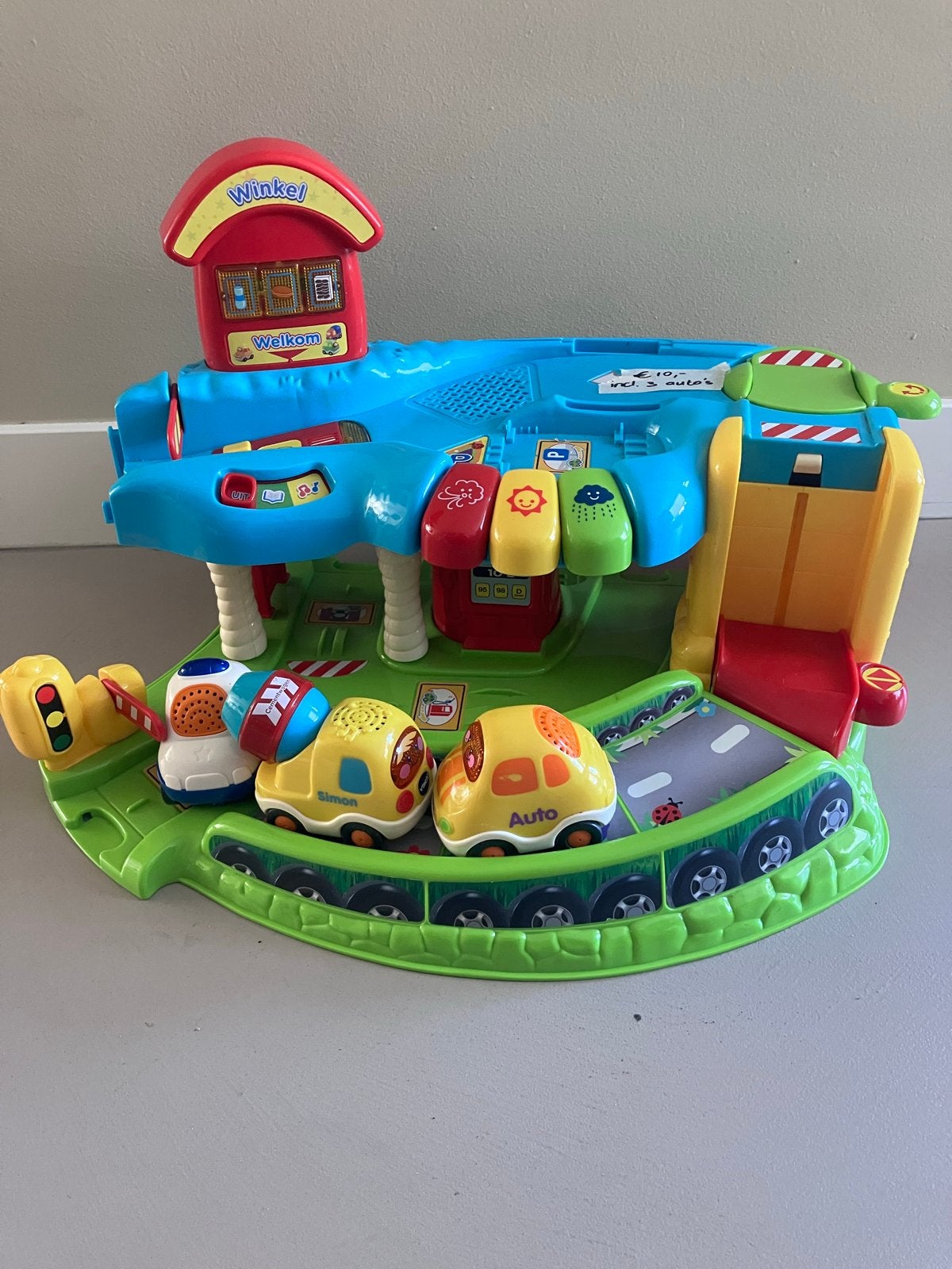 VTech Toet Toet Auto's Garage met 3 auto's, Ophalen of Verzenden, Gebruikt, 6 maanden tot 2 jaar