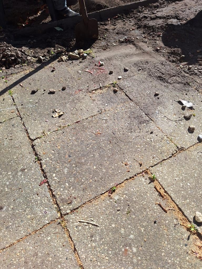 Grindtegels gratis, Tuin en Terras, Tegels en Klinkers, Ophalen of Verzenden, Gebruikt, Beton, Terrastegels