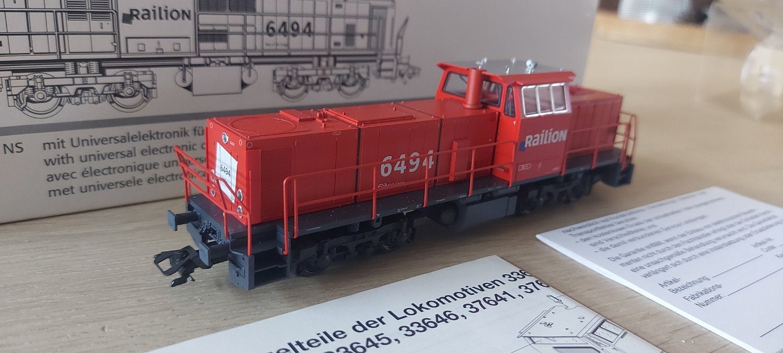 Märklin NS/Railion 6494 MaK 1206 diesel dig artnr 34646 ovp, Wisselstroom, Locomotief, Ophalen of Verzenden, Märklin