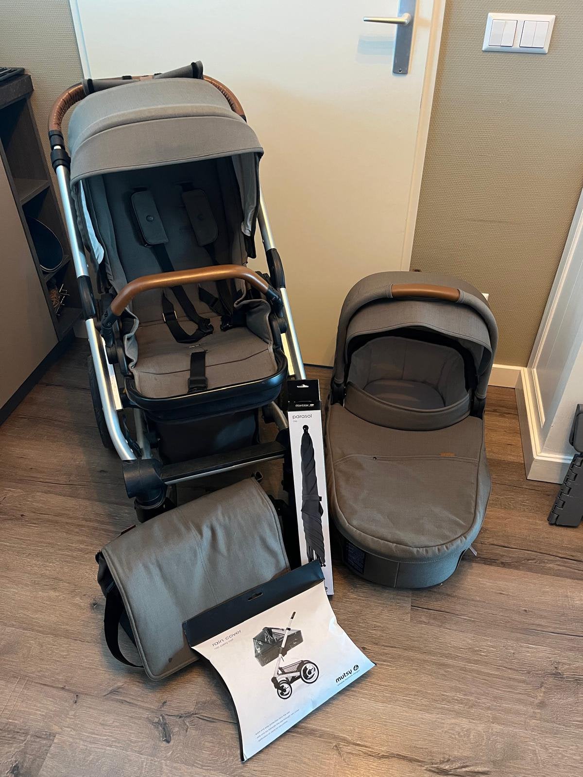 Mutsy nio kinderwagen navy green, Ophalen, Gebruikt, Combiwagen, Mutsy