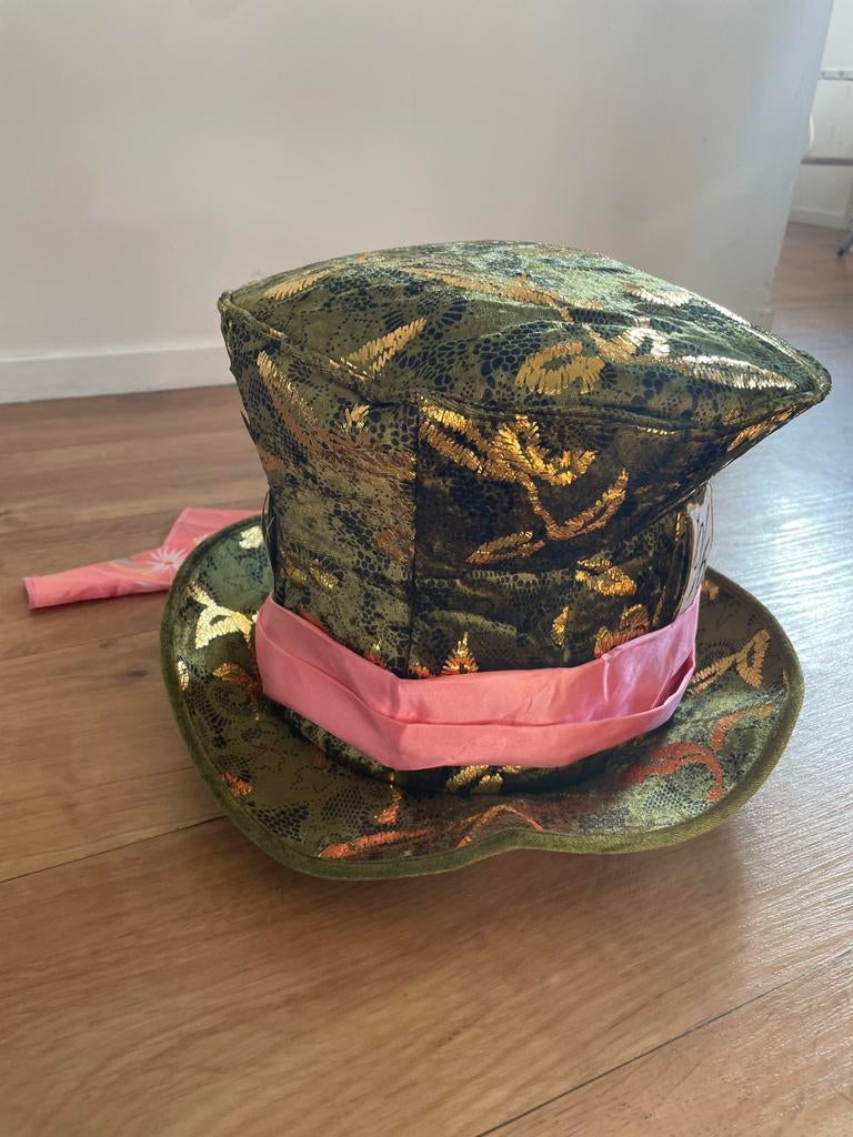 Mad Hatter hoed, Ophalen of Verzenden, Gedragen