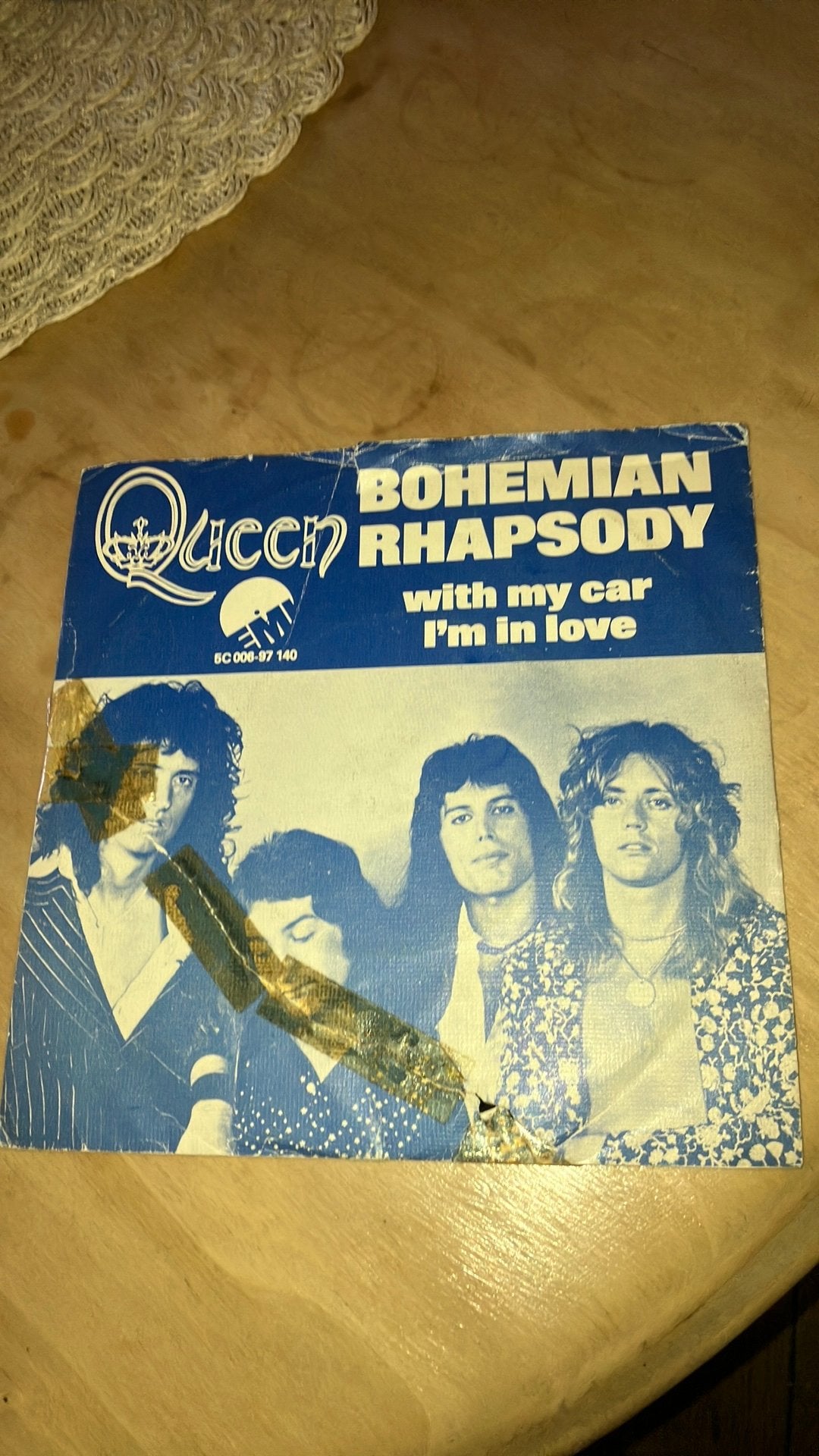 Queen bohemian rhapsody 7 “single, Gebruikt, 7 inch, Ophalen of Verzenden, Pop