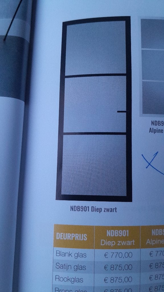 Nieuw! Svedex binnendeur Nova Design 2315 x 930 x 39, Ophalen, 80 tot 100 cm, 215 cm of meer, Binnendeur