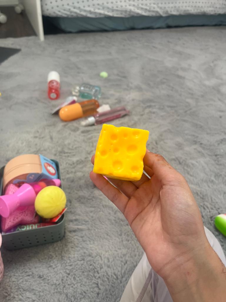 Speelgoed kaasblokje voor kinderkeuken, Ophalen of Verzenden, Gebruikt, Jongen of Meisje