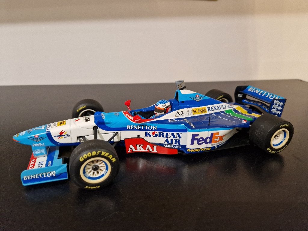 Minichamps 180 970007 Benetton B197 1997 J. Alesi, Ophalen of Verzenden, Zo goed als nieuw, Auto, MiniChamps