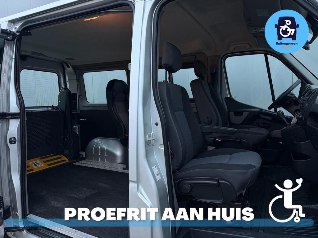 Renault Master 2.3 Rolstoelbus AIRCO Handgas Zelfrijder of m, Auto's, Bestelauto's, 12 maanden, Gebruikt, Zwart, 4 cilinders
