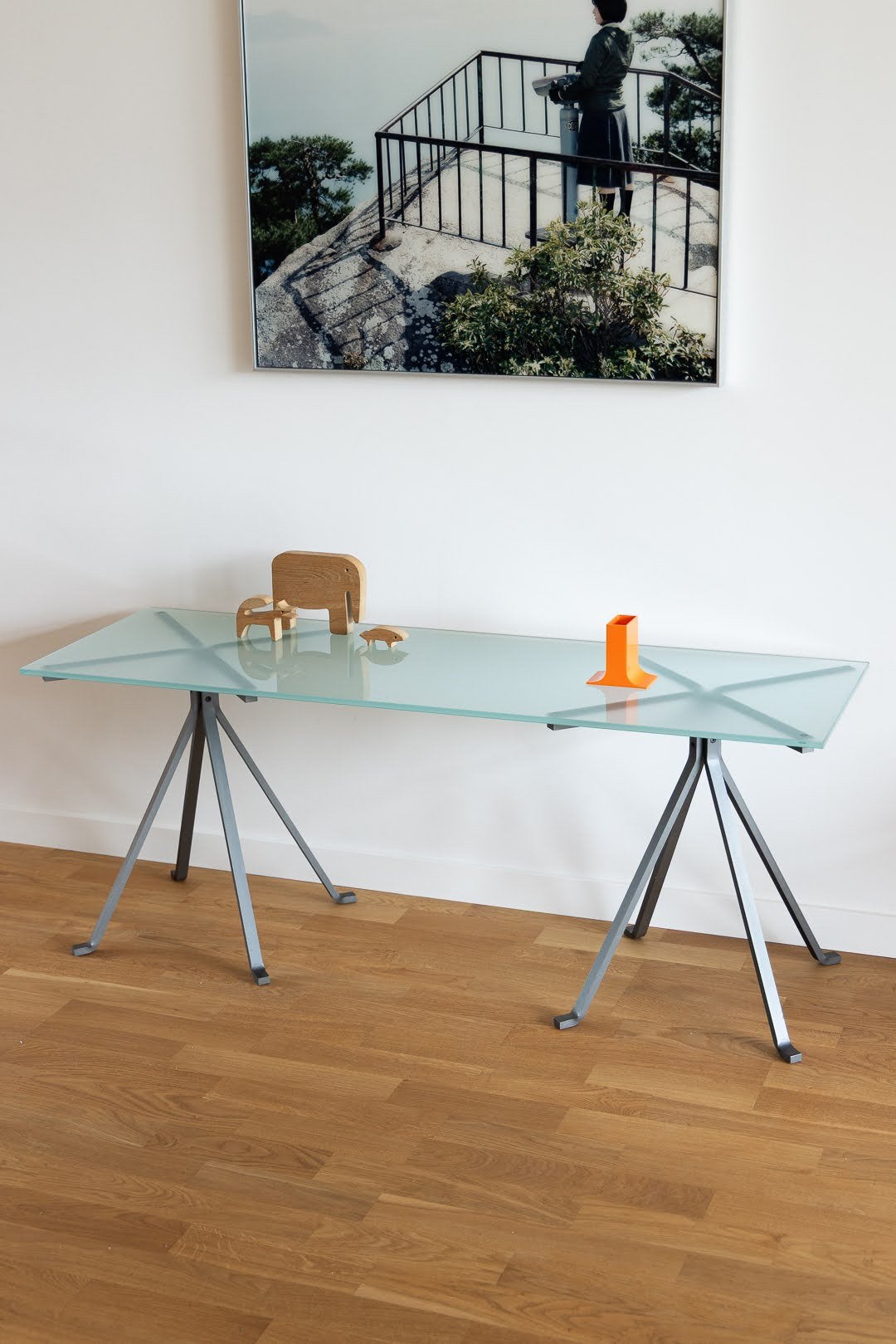 Cuginetto • Enzo Mari • Driade, Metaal of Aluminium, Zo goed als nieuw, 75 cm of meer, Rechthoekig