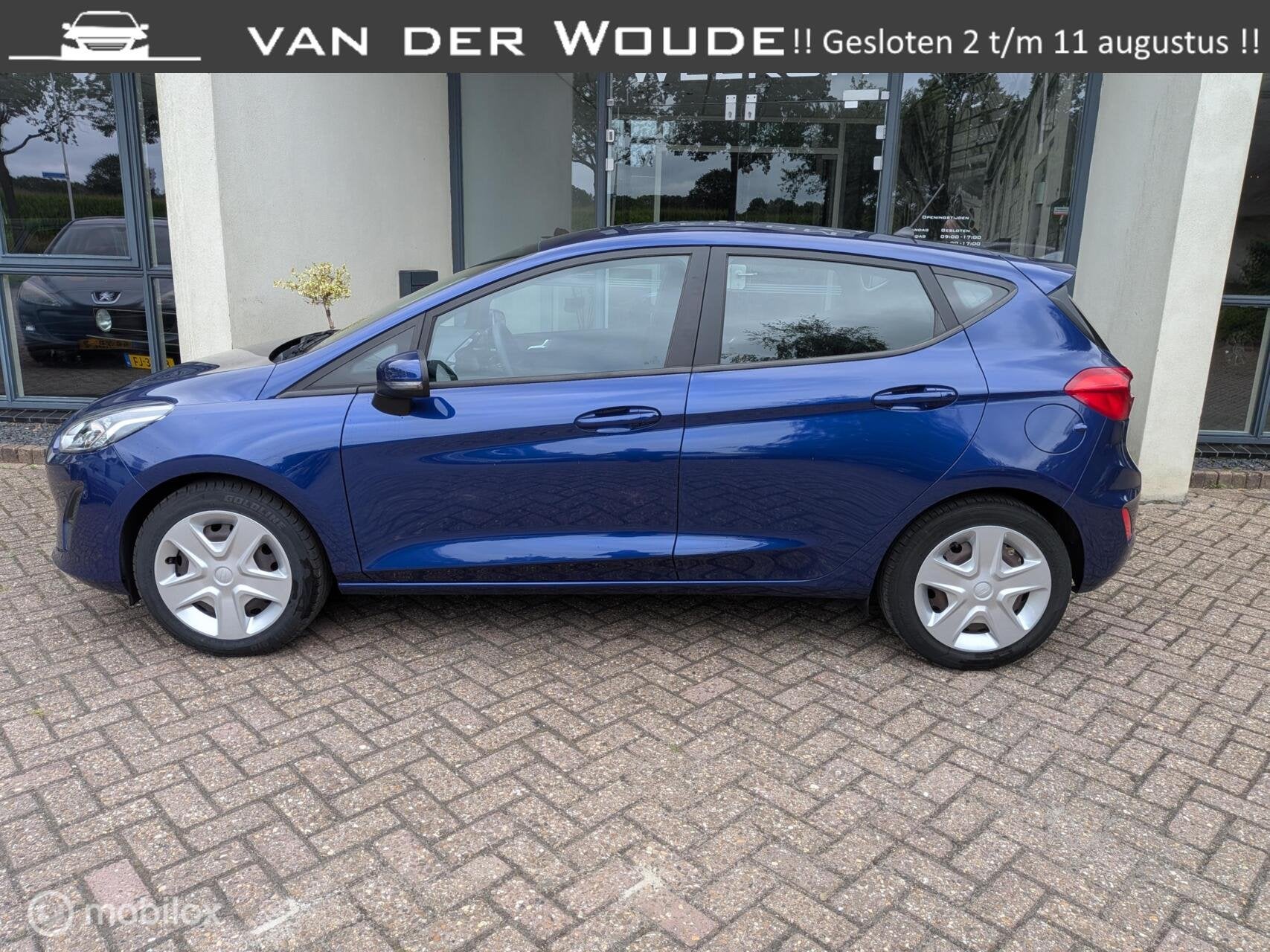 Ford Fiesta 1.1 CRUISE|PDC|CARPLAY|1E EIG., Auto's, Voorwielaandrijving, Blauw, 23 km/l, Origineel Nederlands