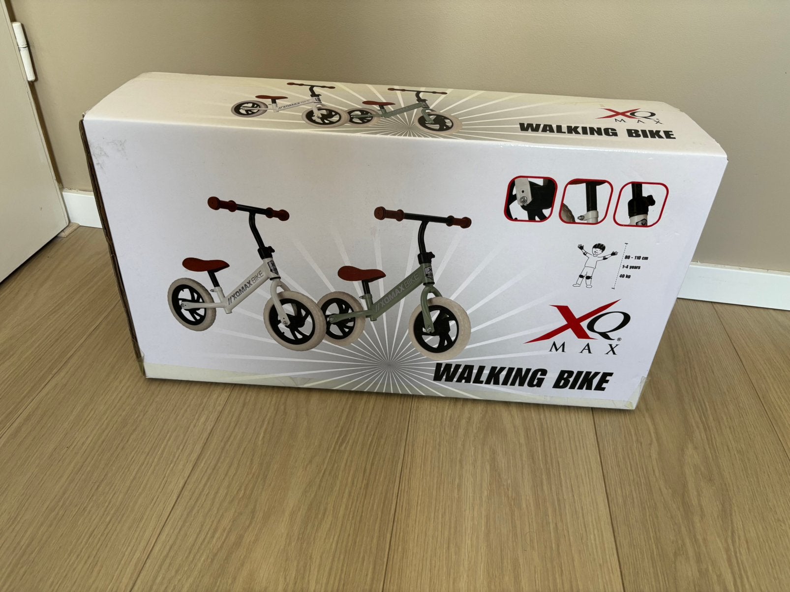 XQMAX loopfiets groen nieuw, Ophalen of Verzenden, Nieuw, Loopfiets