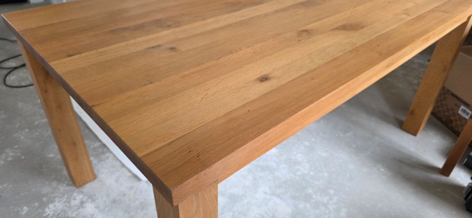 Eiken tafel 170x100  h=78cm., Huis en Inrichting, Tafels | Eettafels, Ophalen, Gebruikt, Eikenhout, 200 cm of meer