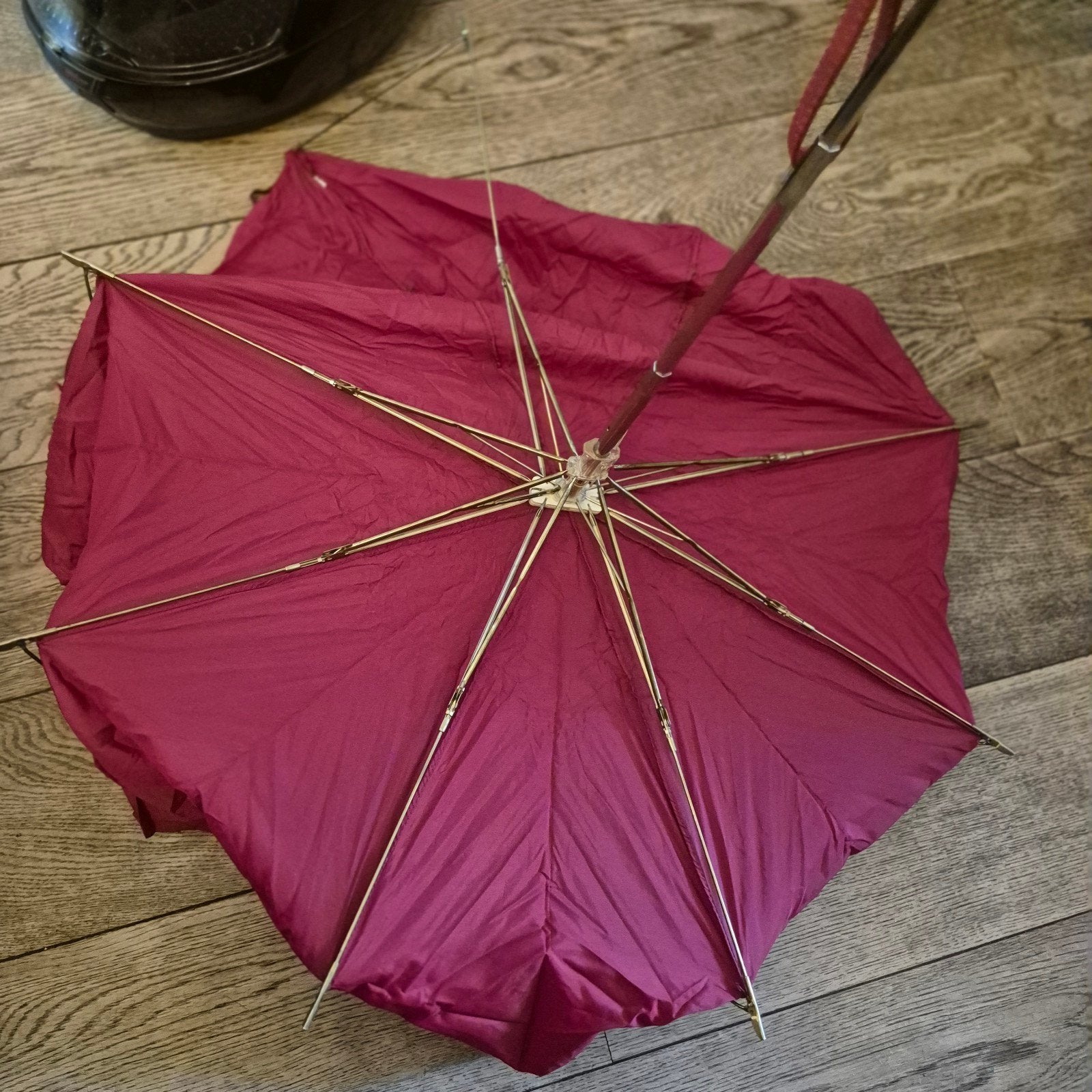 Knirps opvouwbare paraplu - Bordeauxrood, Sieraden, Tassen en Uiterlijk, Ophalen of Verzenden, Gebruikt, Rood