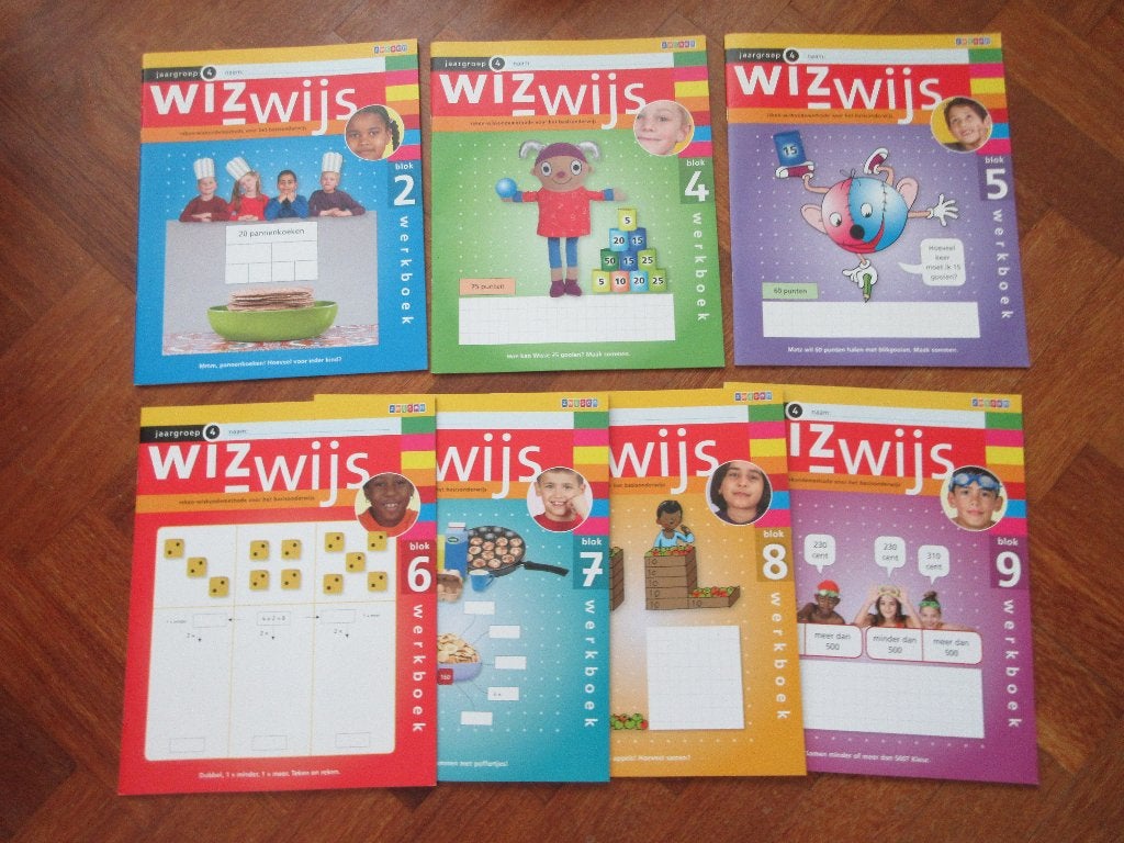 7 x oefenboek Wizwijs groep 4, Ophalen of Verzenden, Zo goed als nieuw, Puzzelen