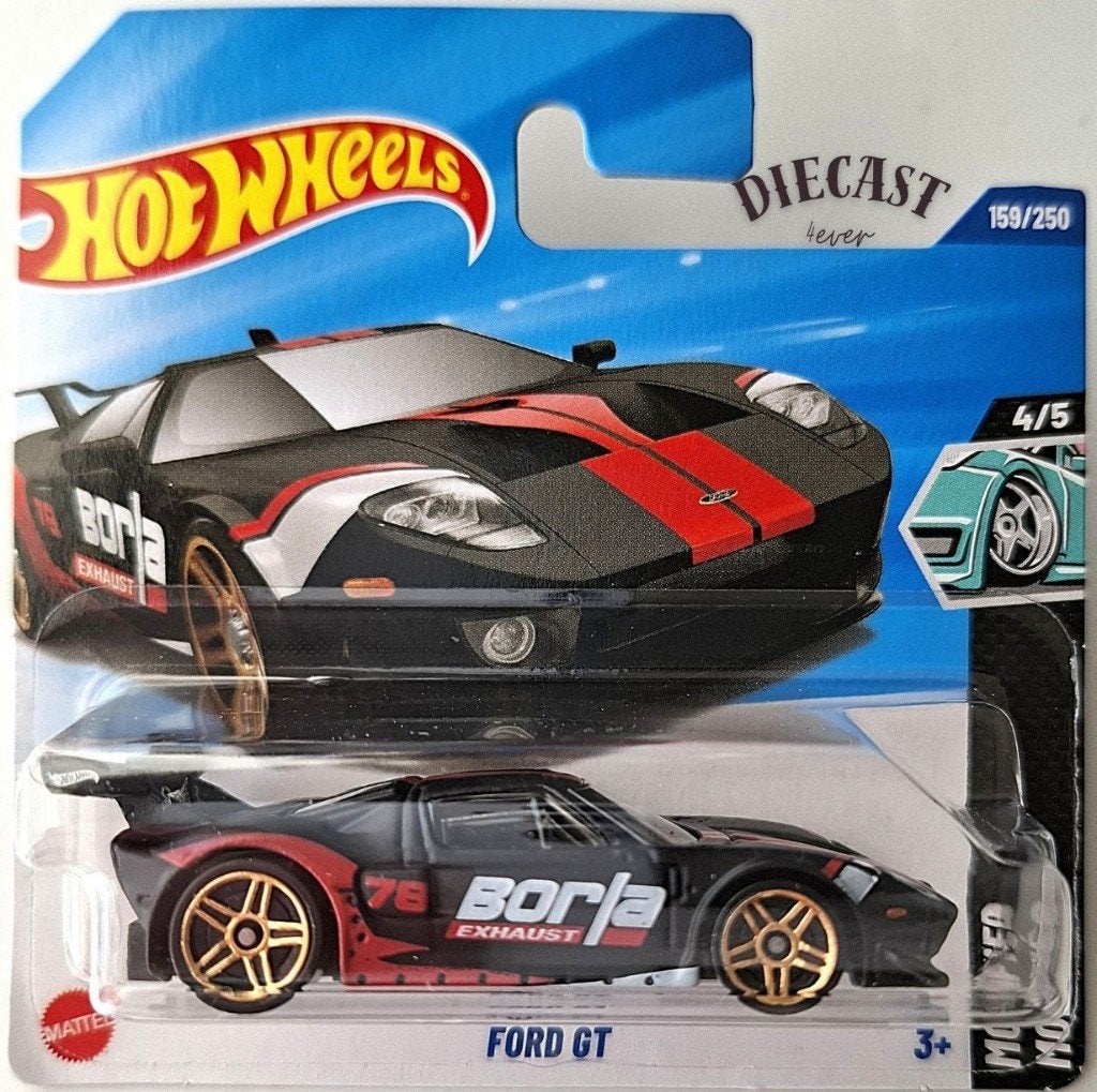 Hot Wheels Ford GT, zwart, Ophalen, Nieuw, Auto