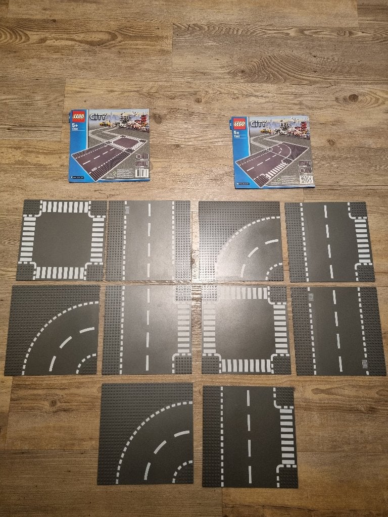 Lego City 7280, 7281 en losse bouwplaten, City, Inclusief instructies, Lego, Ophalen of Verzenden