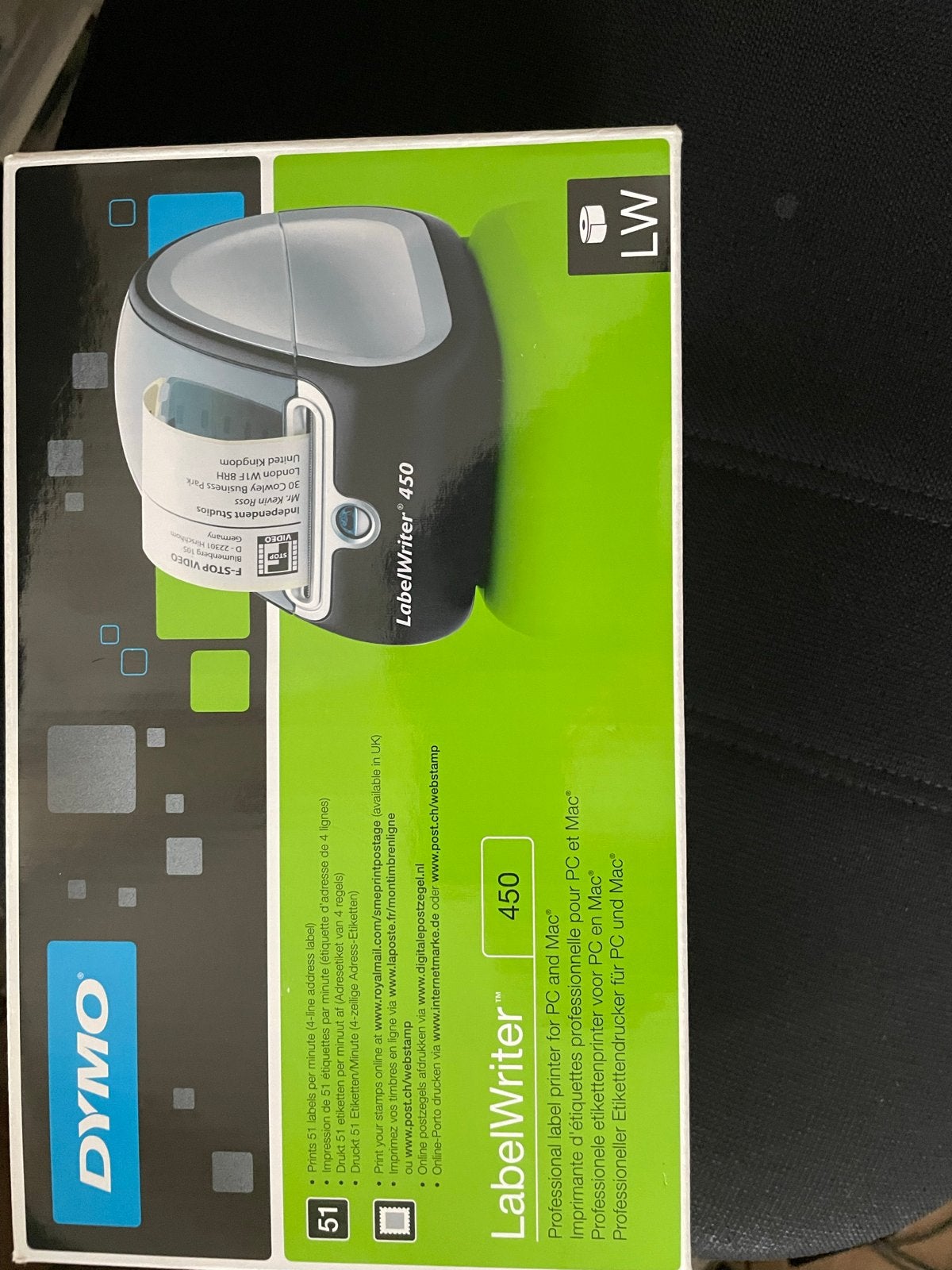 Dymo LabelWriter 450 Professionele Etikettenprinter, Computers en Software, Ophalen, Nieuw, Etiket