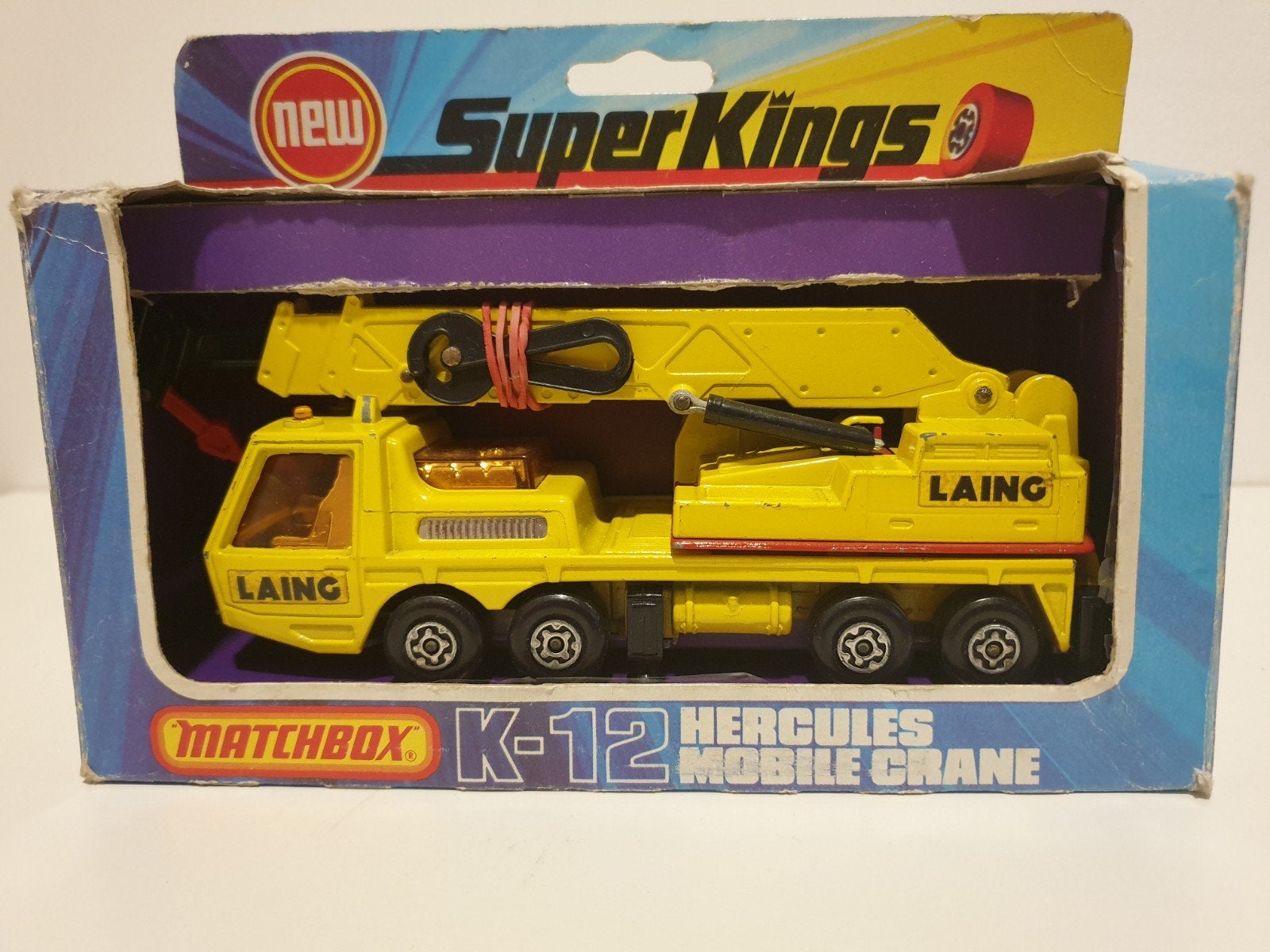 Matchbox Super Kings K-12 Hercules Mobiele Kraan (1979), Kinderen en Baby's, Ophalen of Verzenden, Zo goed als nieuw
