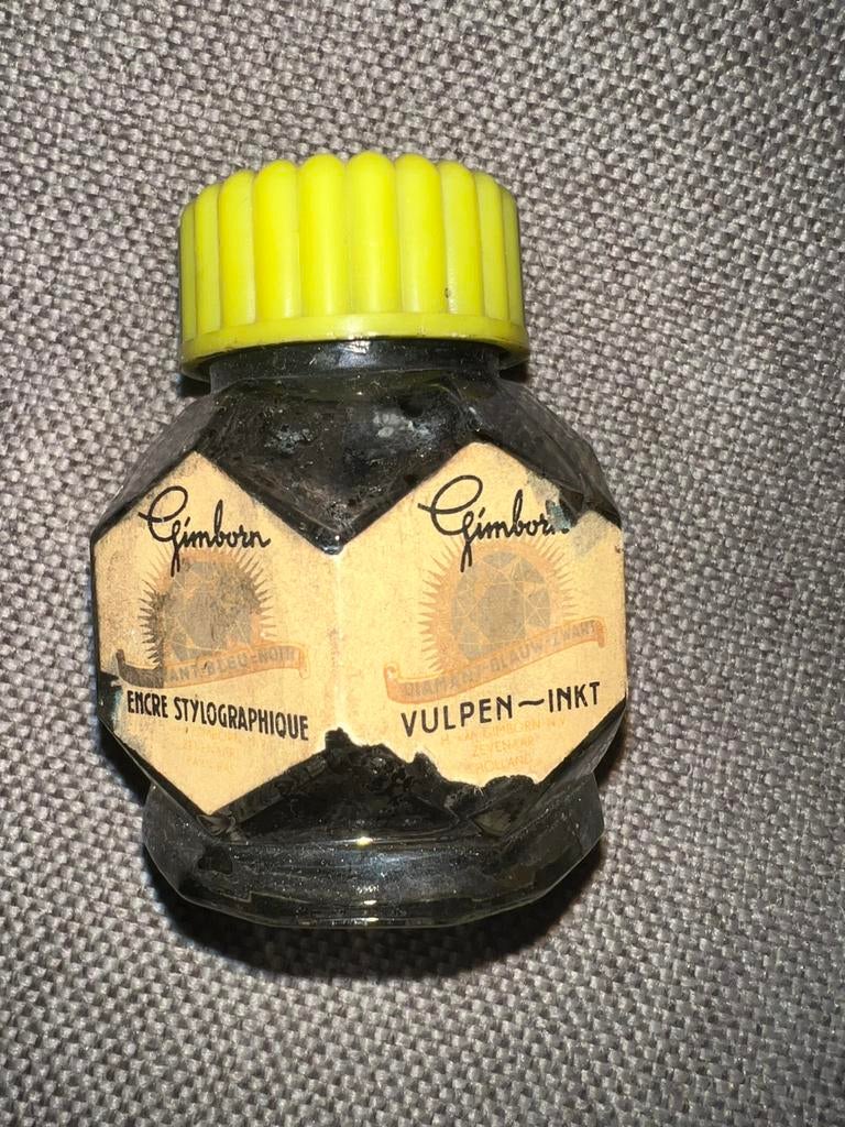 vintage flesje gimborn vulpeninkt leeg, Ophalen of Verzenden, Zo goed als nieuw
