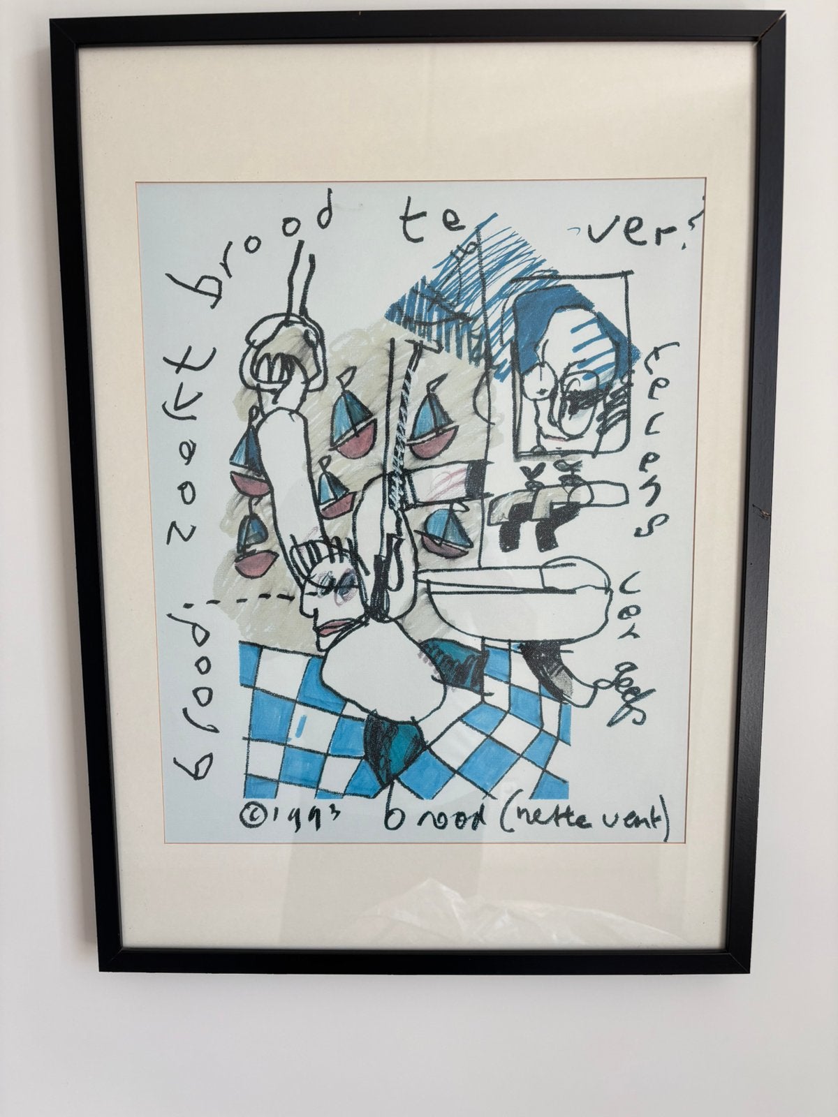 Herman Brood, Antiek en Kunst, Kunst | Litho's en Zeefdrukken, Verzenden