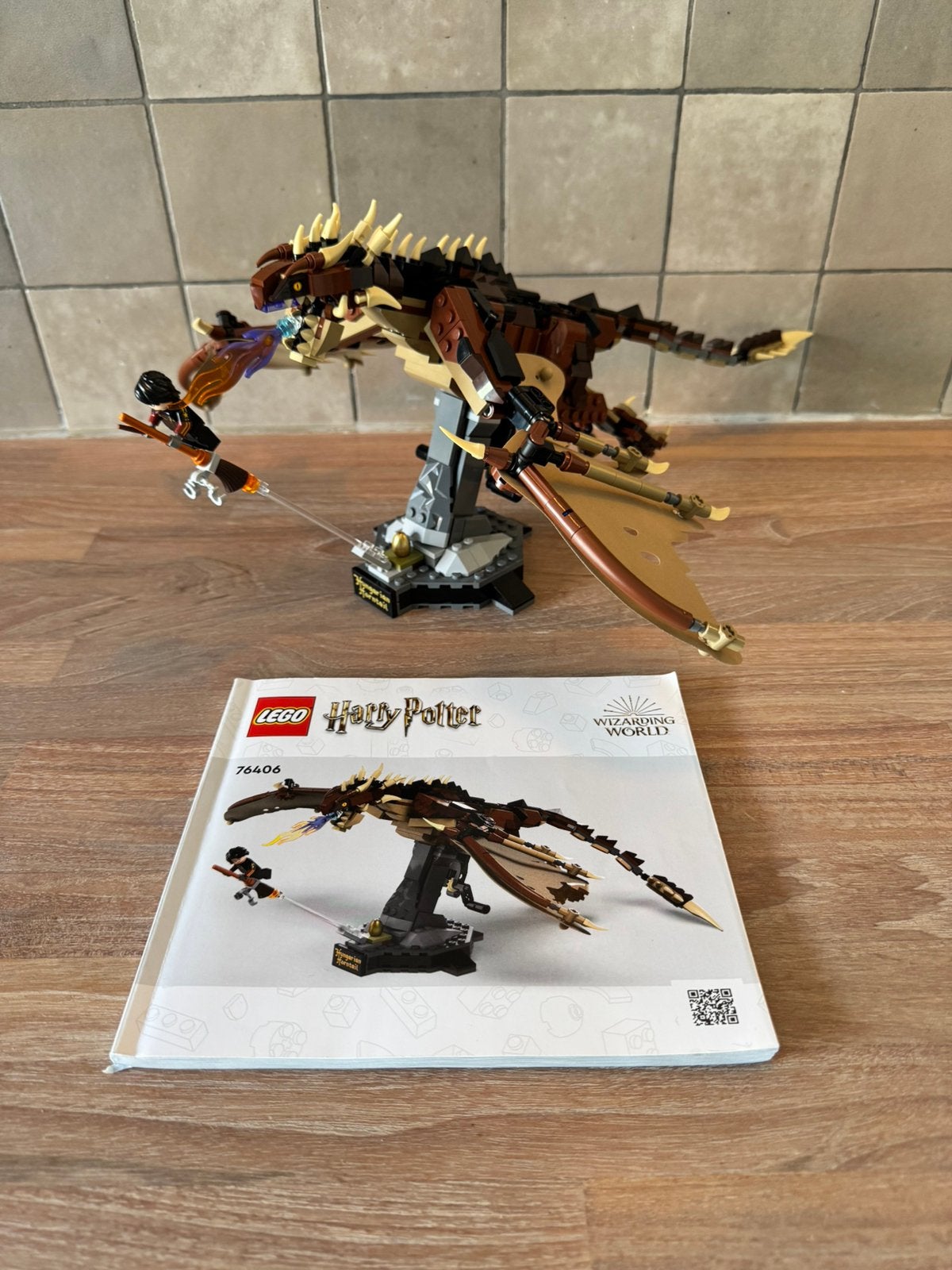 Lego Harry Potter Hongaarse Hoornstaart Draak (76406), Lego, Harry Potter, Ophalen of Verzenden, Zo goed als nieuw