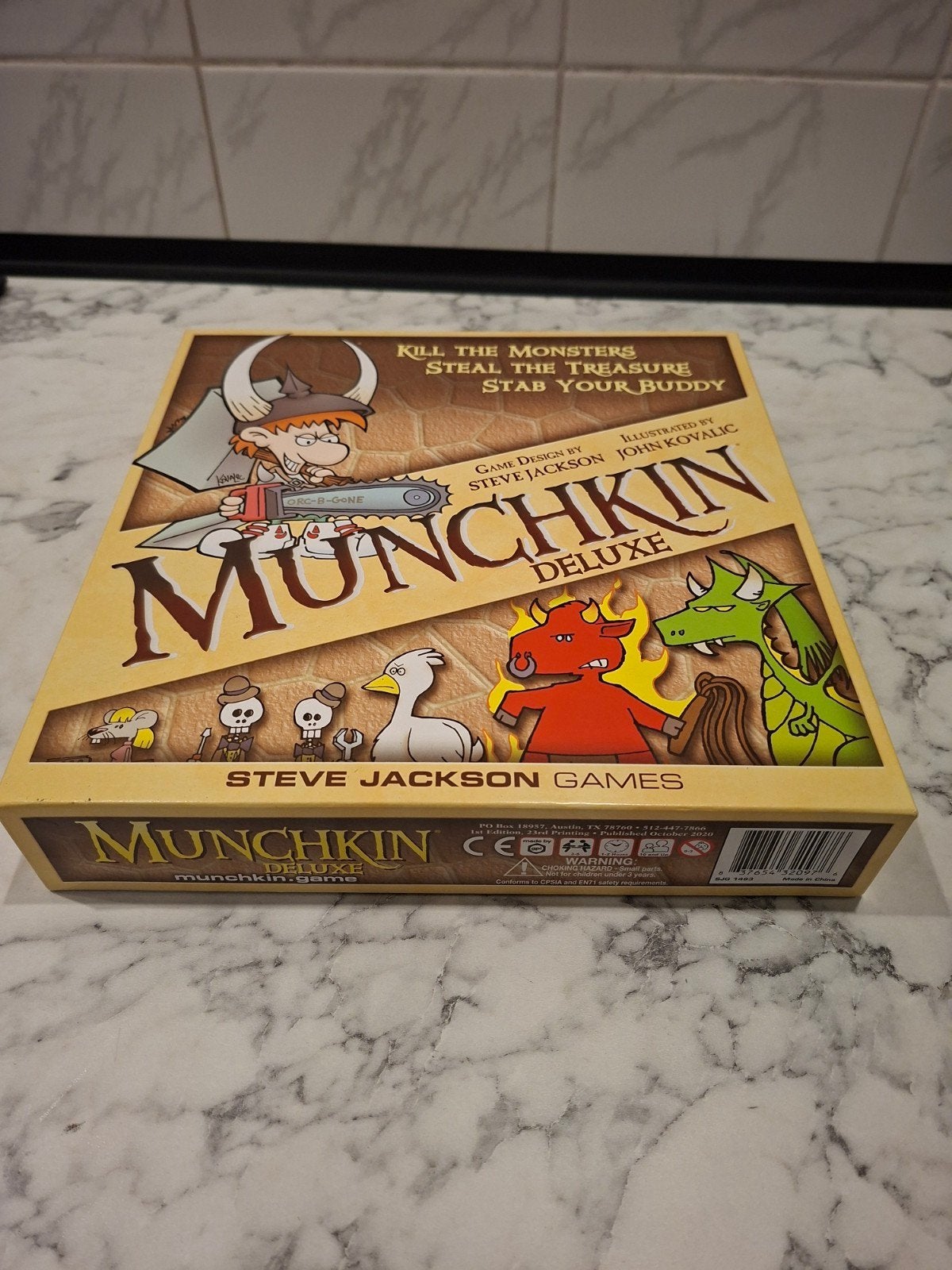 Munchkin Deluxe Bordspel - Zo goed als nieuw, Drie of vier spelers, Ophalen of Verzenden, Nieuw, Steve Jackson Games
