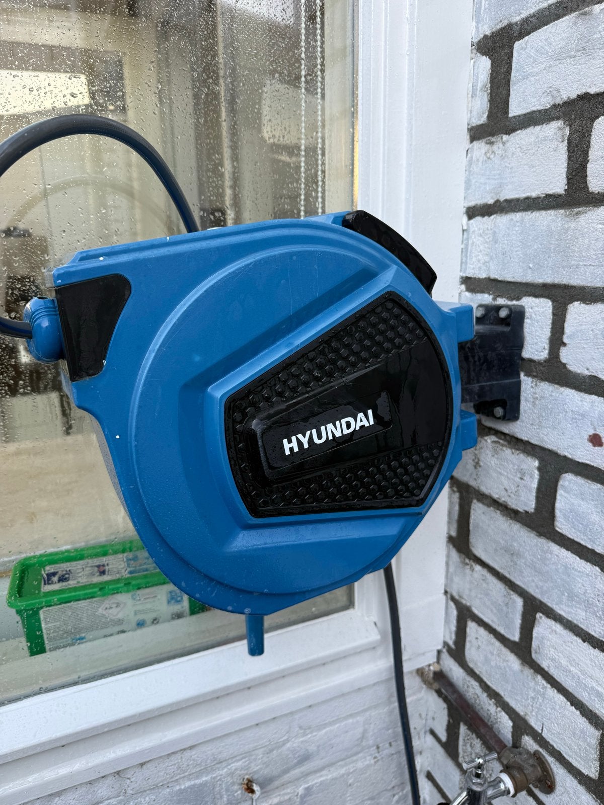 Hyundai Slang-wandcassette 58600 - 20M Tuinslanghaspel, Tuin en Terras, Tuinslangen, Ophalen, Zo goed als nieuw, Tuinslanghaspel