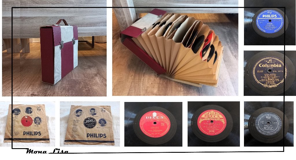 78-toeren platen – 10”  –  bakeliet (13 stuks) in koffer, Ophalen of Verzenden, Poster, Artwork of Schilderij