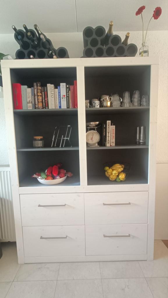 Jan des Bouvrie buffetkast - Stijlvol en functioneel, Ophalen, Met plank(en), Gebruikt, 100 tot 150 cm