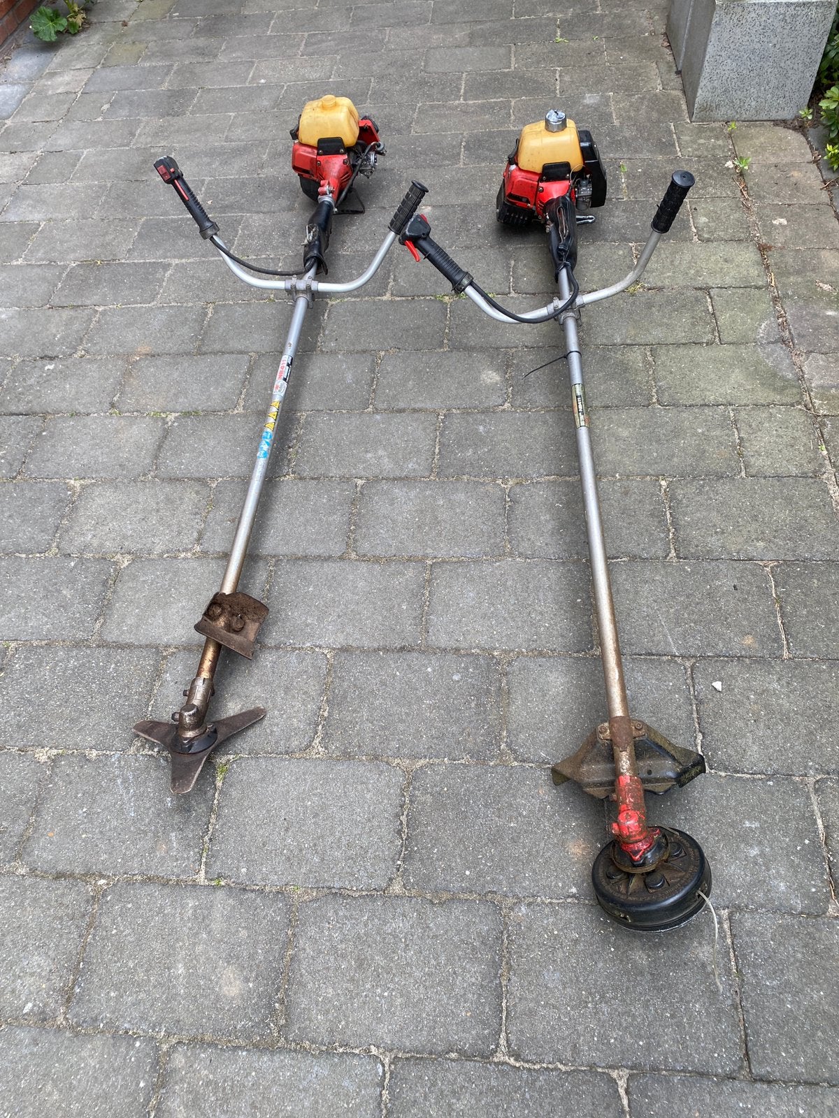 2* Robin NB411 benzine bosmaaiers, Tuin en Terras, Bosmaaiers, Ophalen of Verzenden, Gebruikt, Benzine
