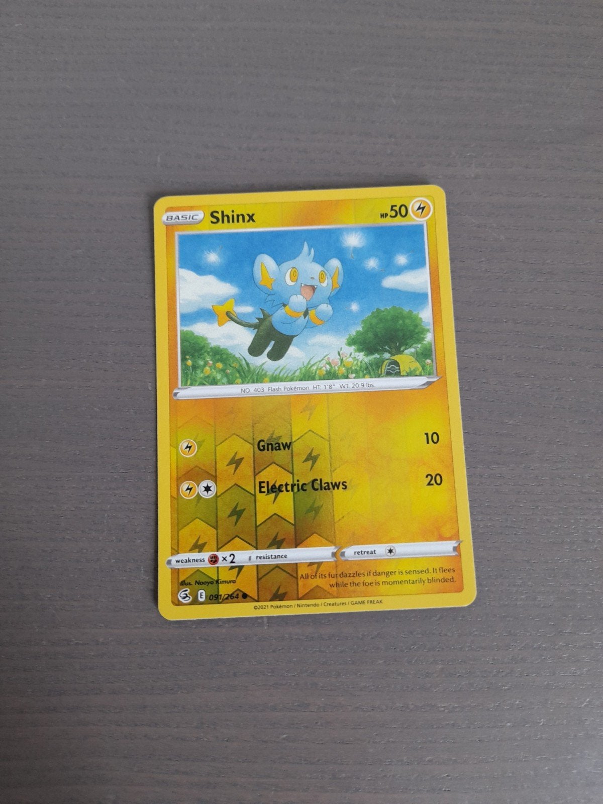 fusion strike 091/264 shinx reverse, Ophalen of Verzenden, Gebruikt, Losse kaart, Foil