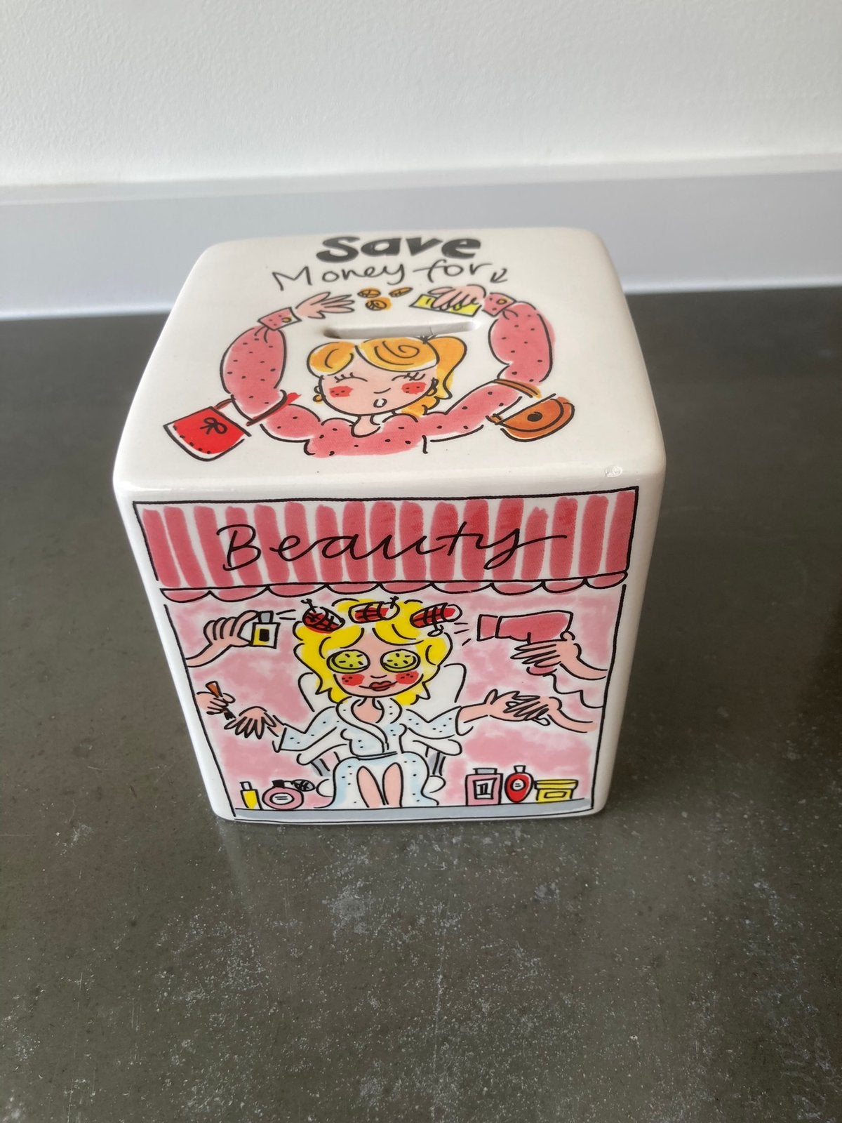 Blond Amsterdam spaarpot - Save money For, Ophalen, Overige typen, Nieuw, Aardewerk