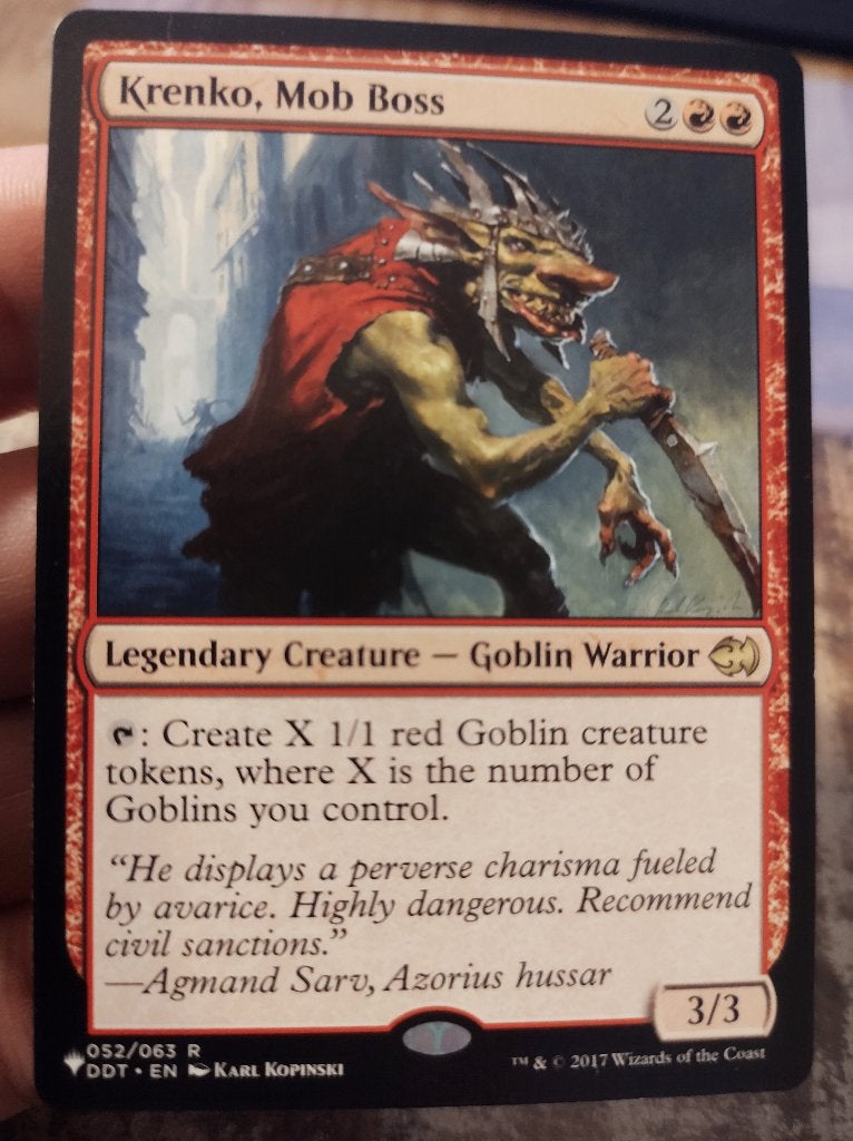 Krenko Mob Boss commander deck, Ophalen of Verzenden, Zo goed als nieuw, Speeldeck