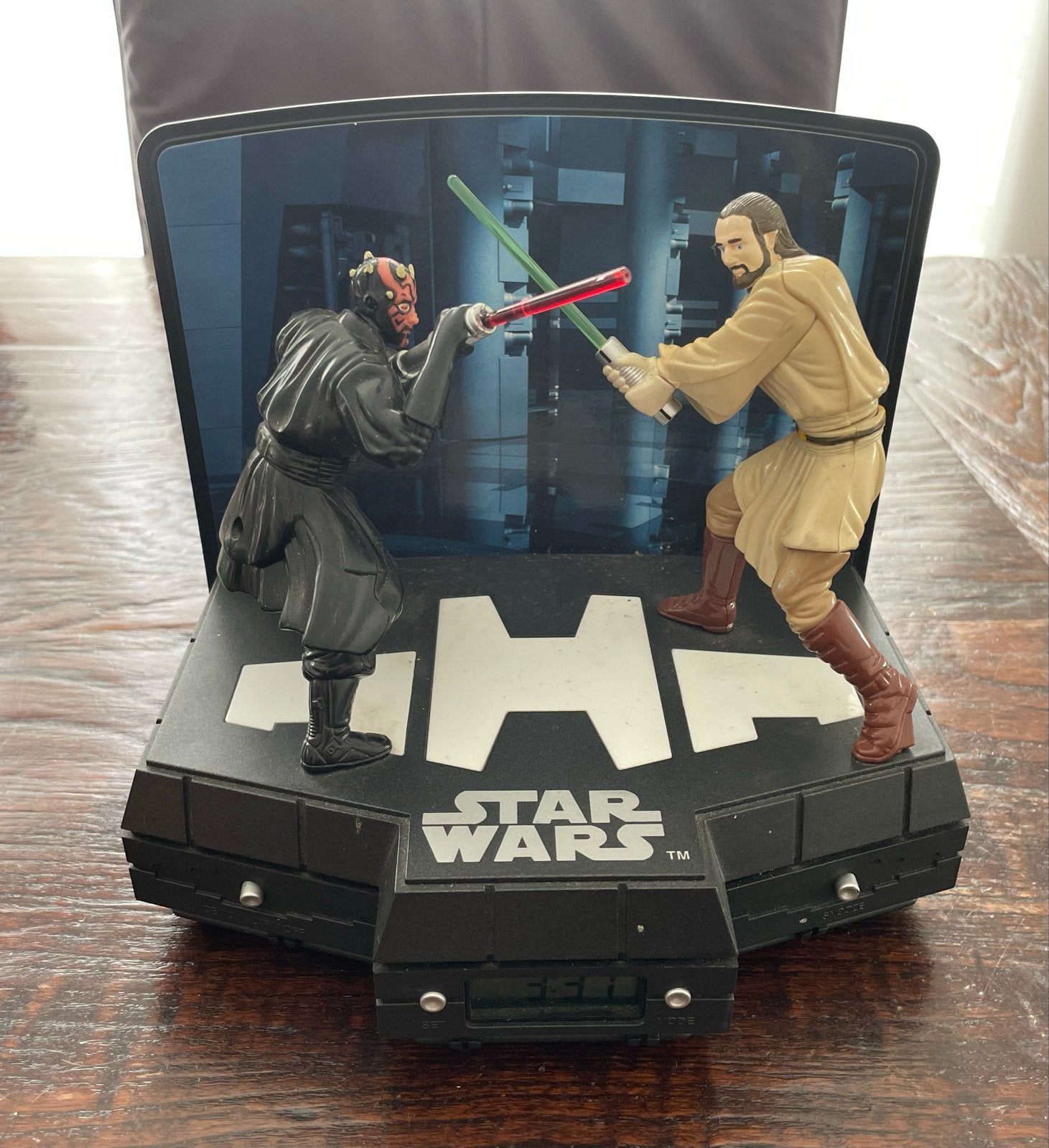 Star Wars, Darth Maul vs Qui-Gon Jinn wekker, Ophalen of Verzenden, Zo goed als nieuw