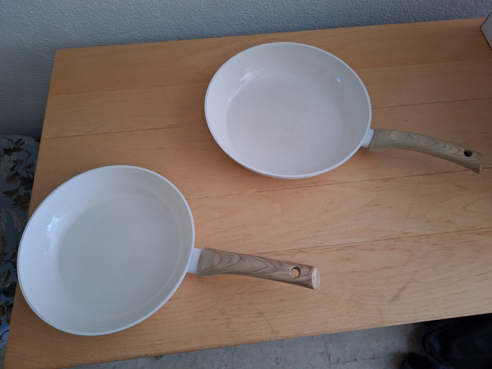 Cook & Pan Koekenpannen Set - 2 stuks - Inductie, Ophalen, Aluminium, Pannenset, Zo goed als nieuw