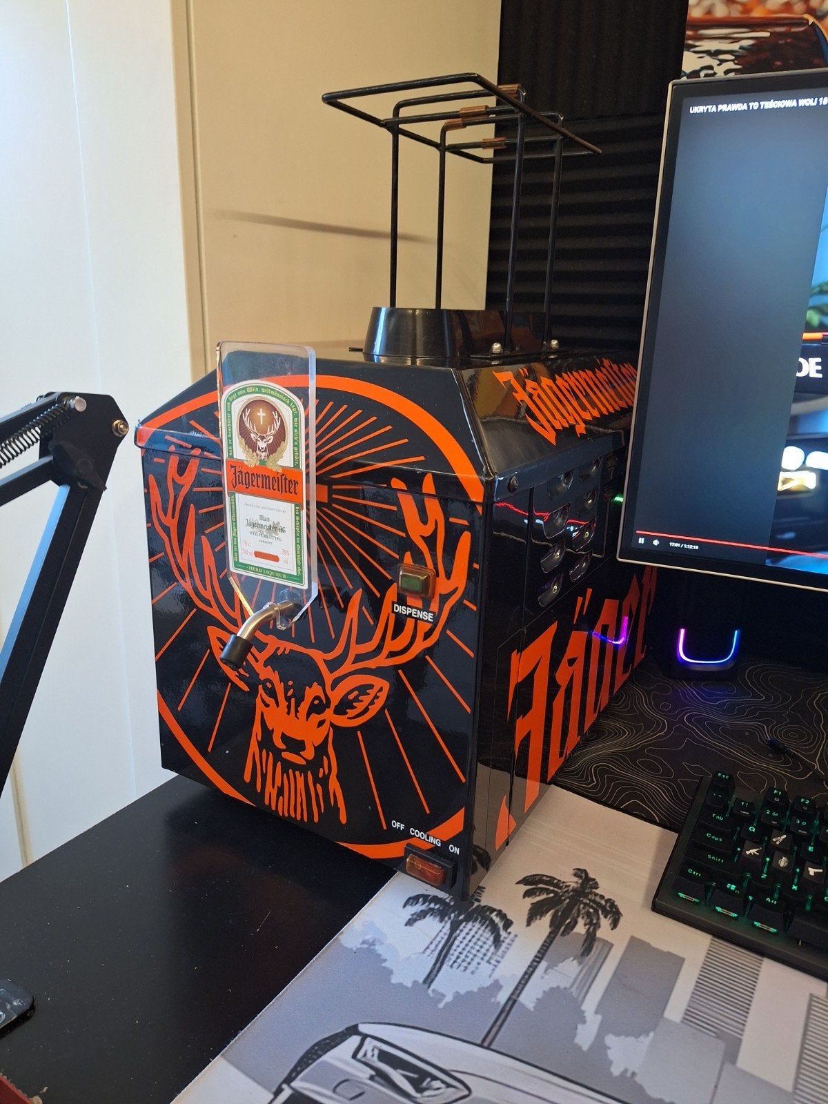 Jägermeister Tapmachine 3 flessen, Ophalen of Verzenden, Gebruikt