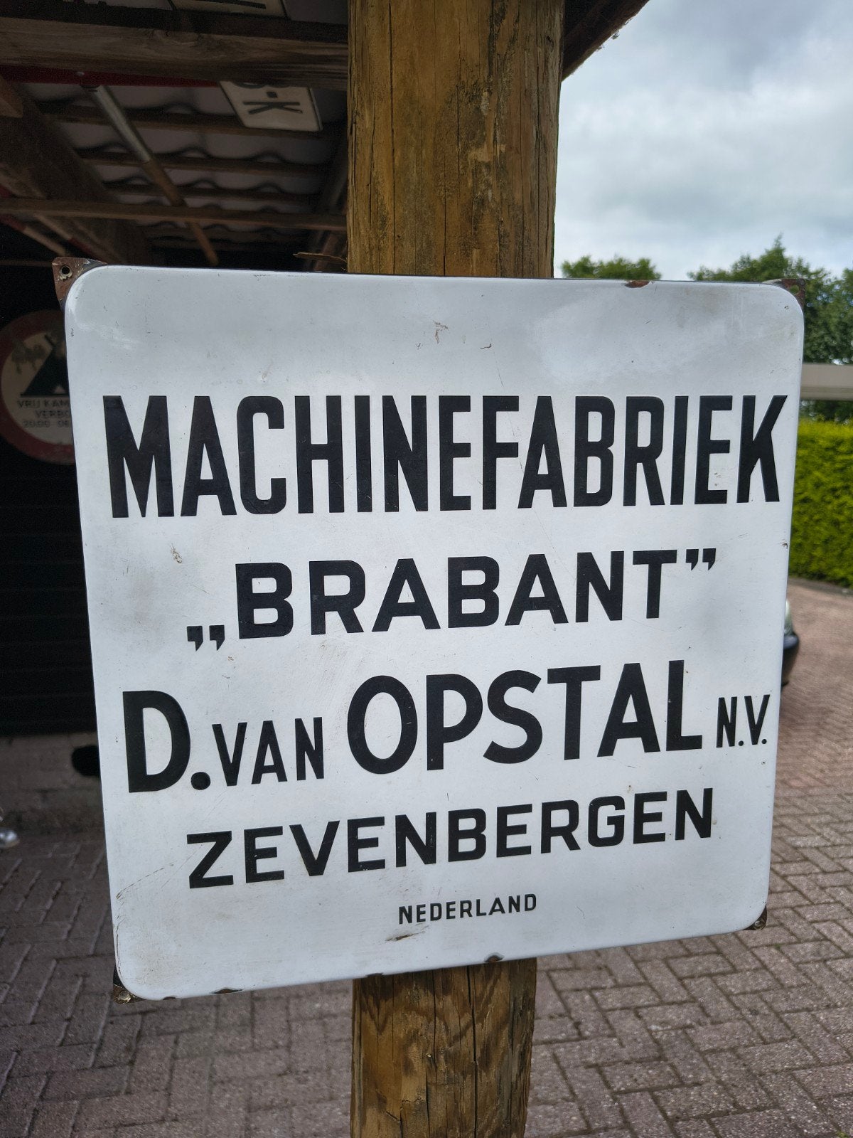 Te koop, Emaille bord, Verzenden, Reclamebord
